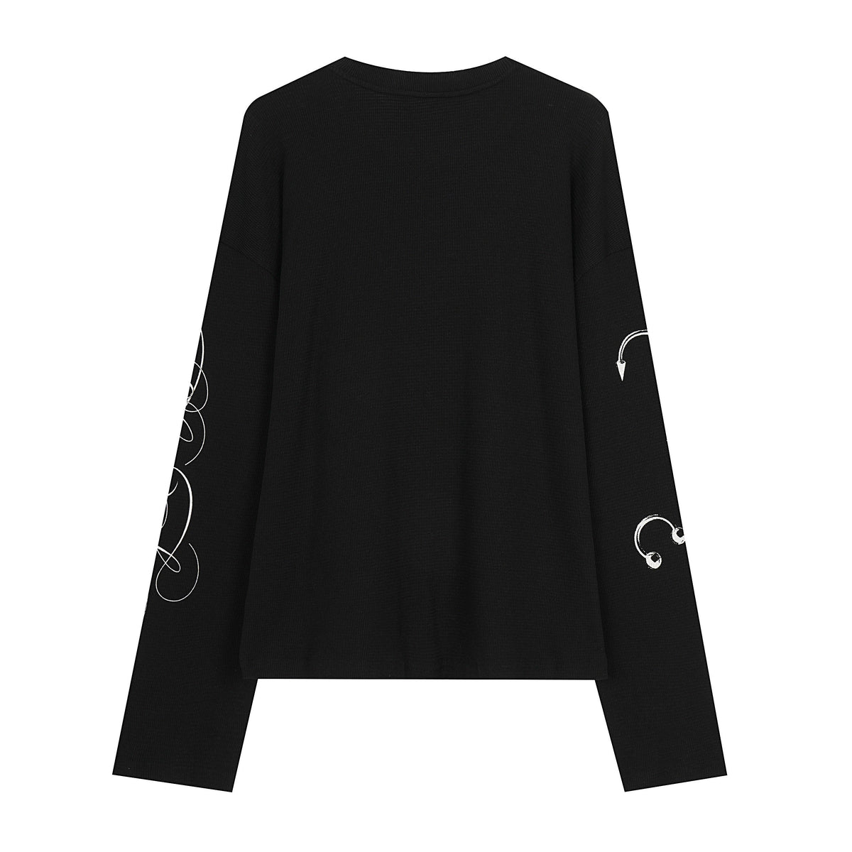 Madxmarx Pierced Portrait Graphic Long Sleeve Tee