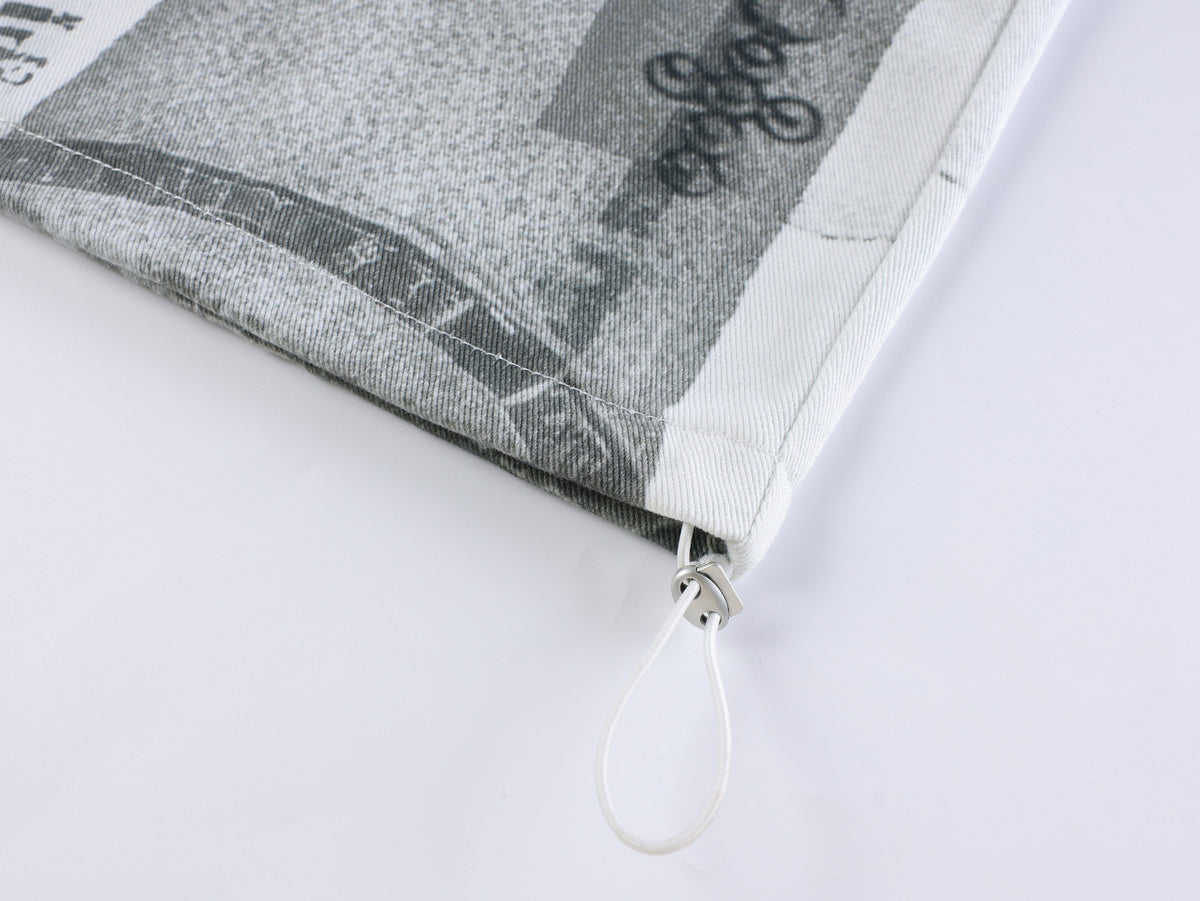 Madxmarx Graphic-Panel-Hose mit weitem Bein