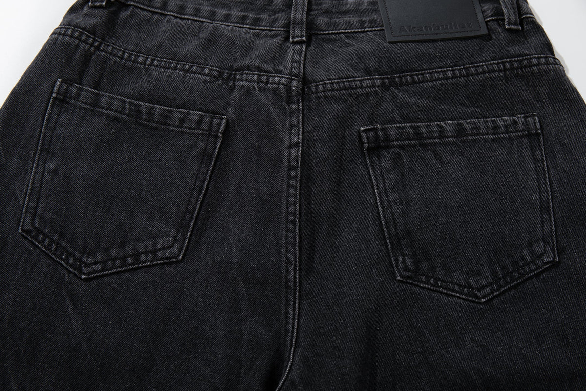 Madxmarx Gradient Washed Wide-Leg Jeans