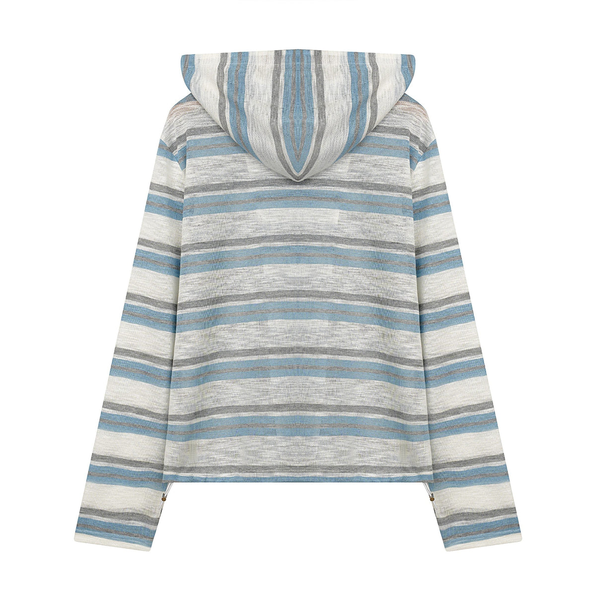 Madxmarx Striped Zip-Up Hoodie