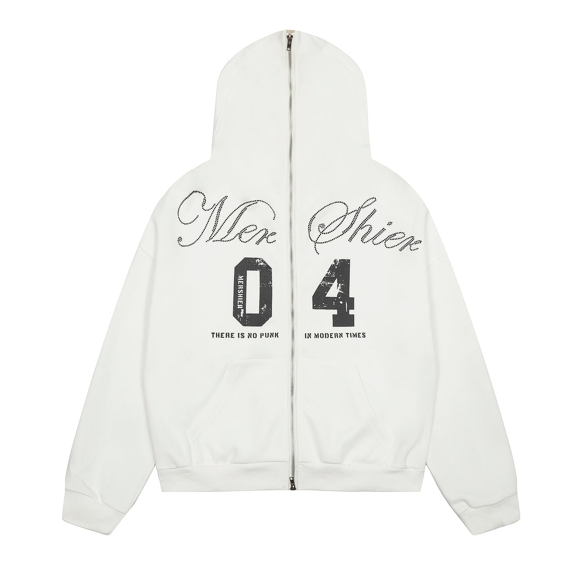 Madxmarx Punk-Script Zip Hoodie