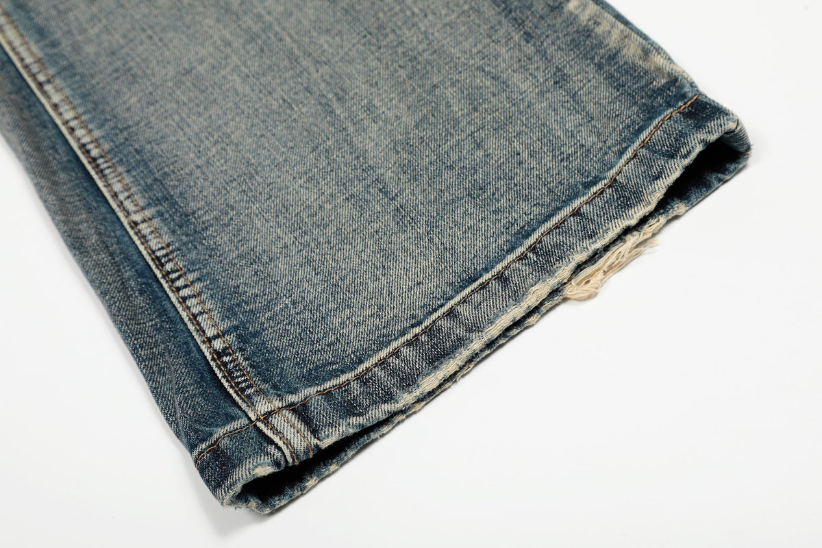 Madxmarx Retro Creased Denim Jeans