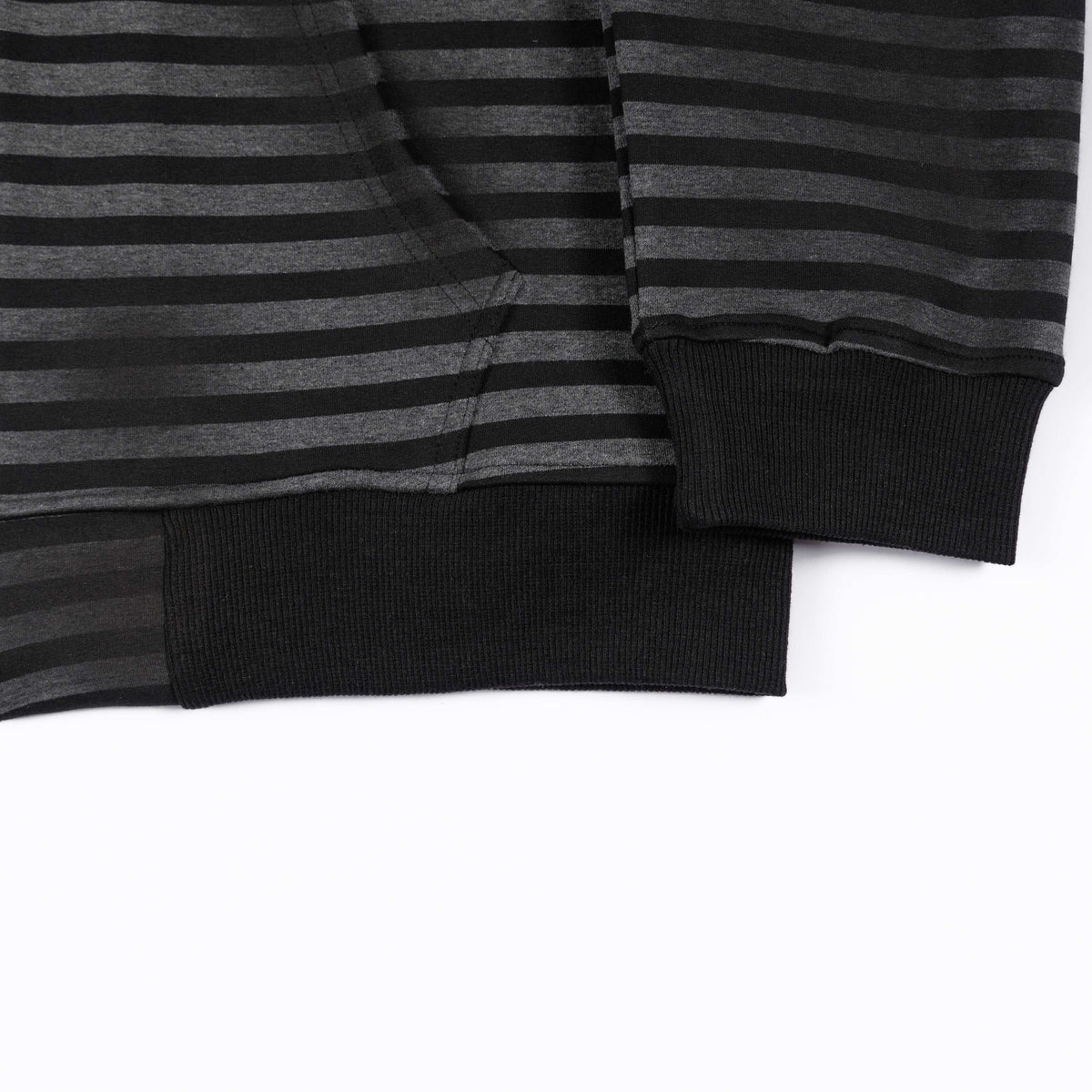 Madxmarx Striped Graphic Zip-Up Hoodie