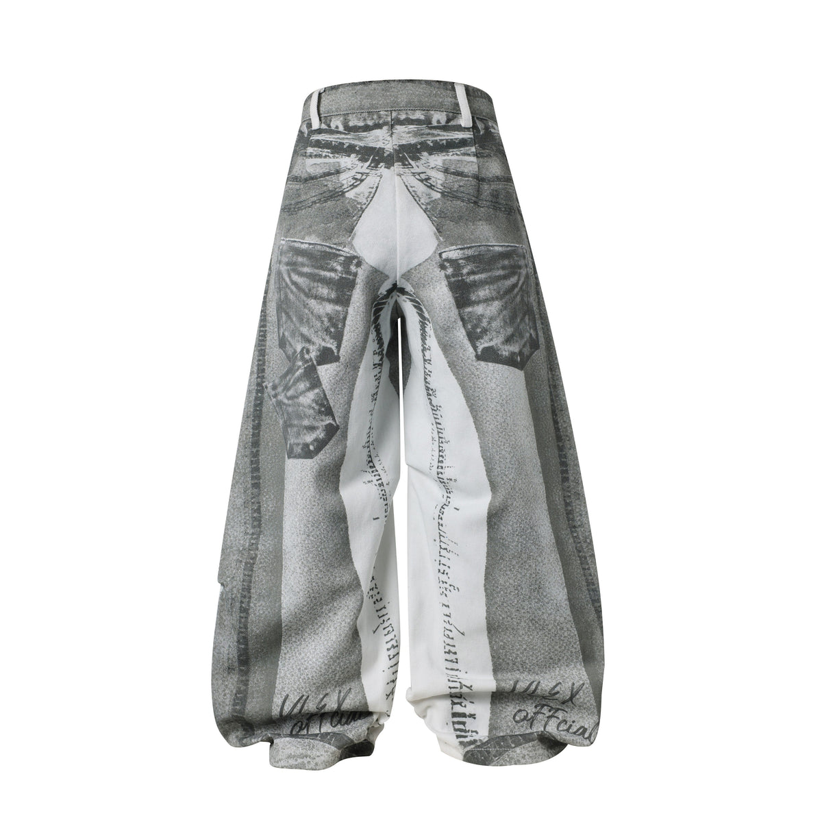 Madxmarx Graphic-Panel-Hose mit weitem Bein