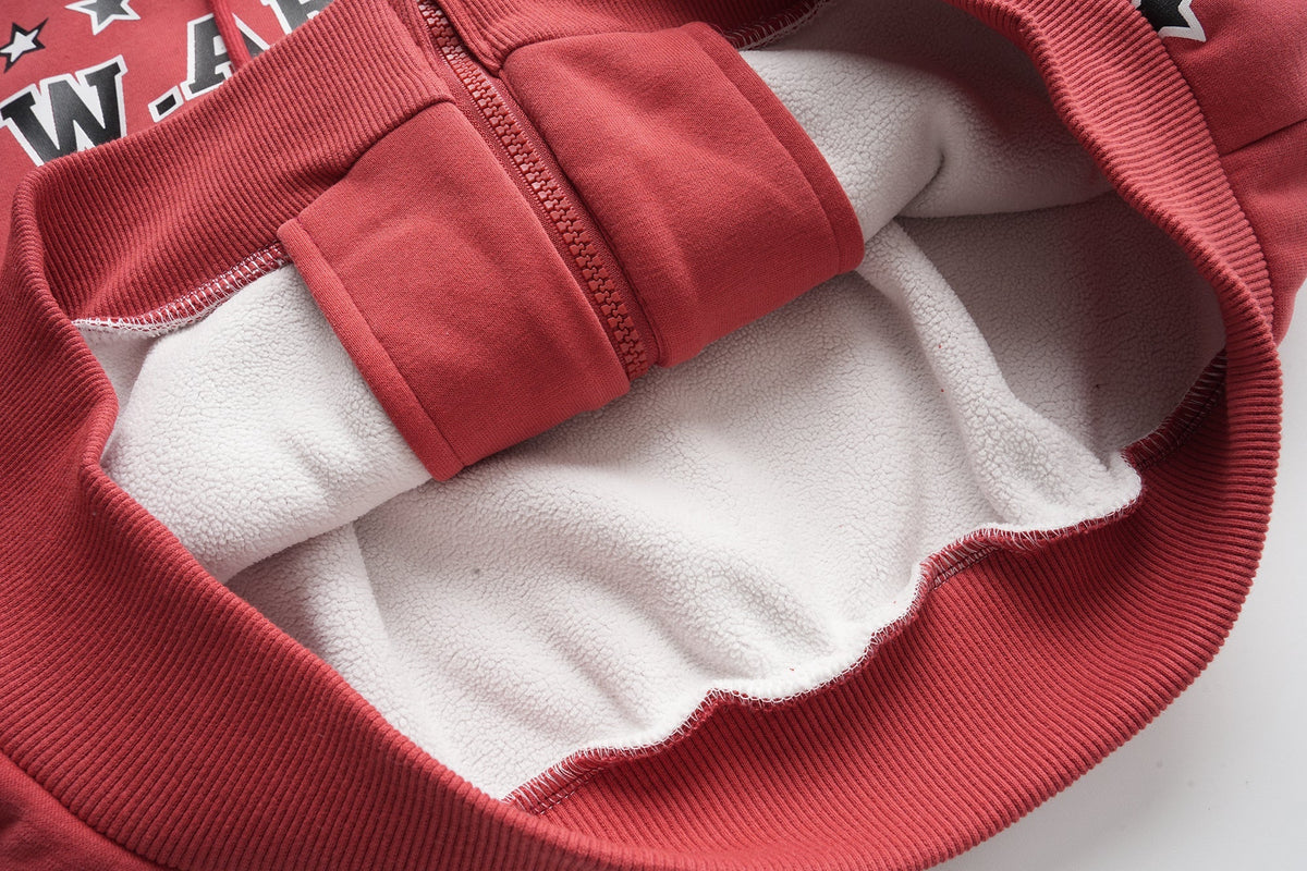 Madxmarx Retro Varsity Zip Hoodie