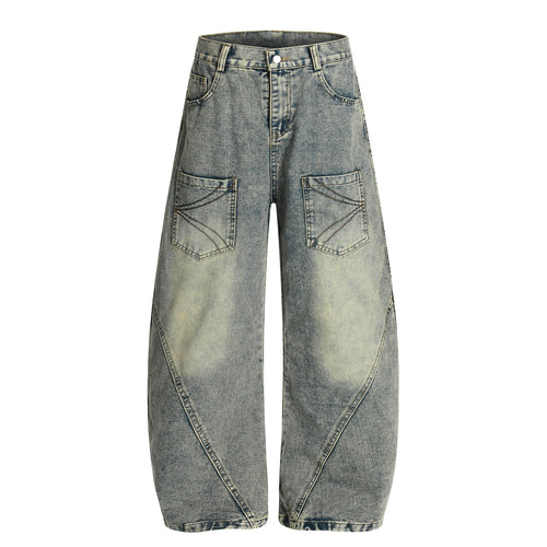 Madxmarx Arc Stitch Denim Jeans - S / Blue