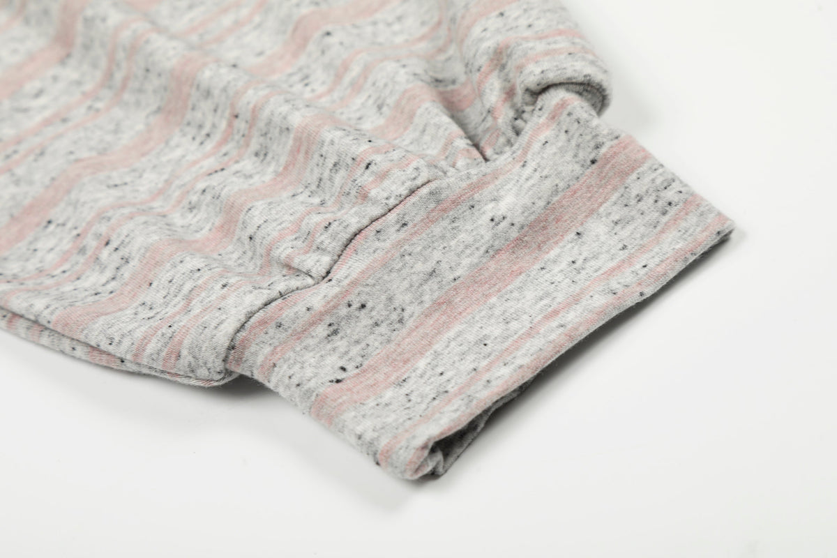Madxmarx Graphic Striped Long Sleeve Tee
