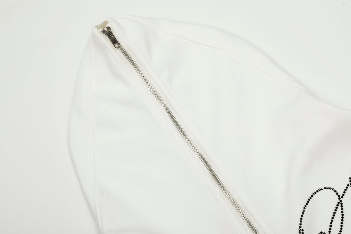 Madxmarx Punk-Script Zip Hoodie