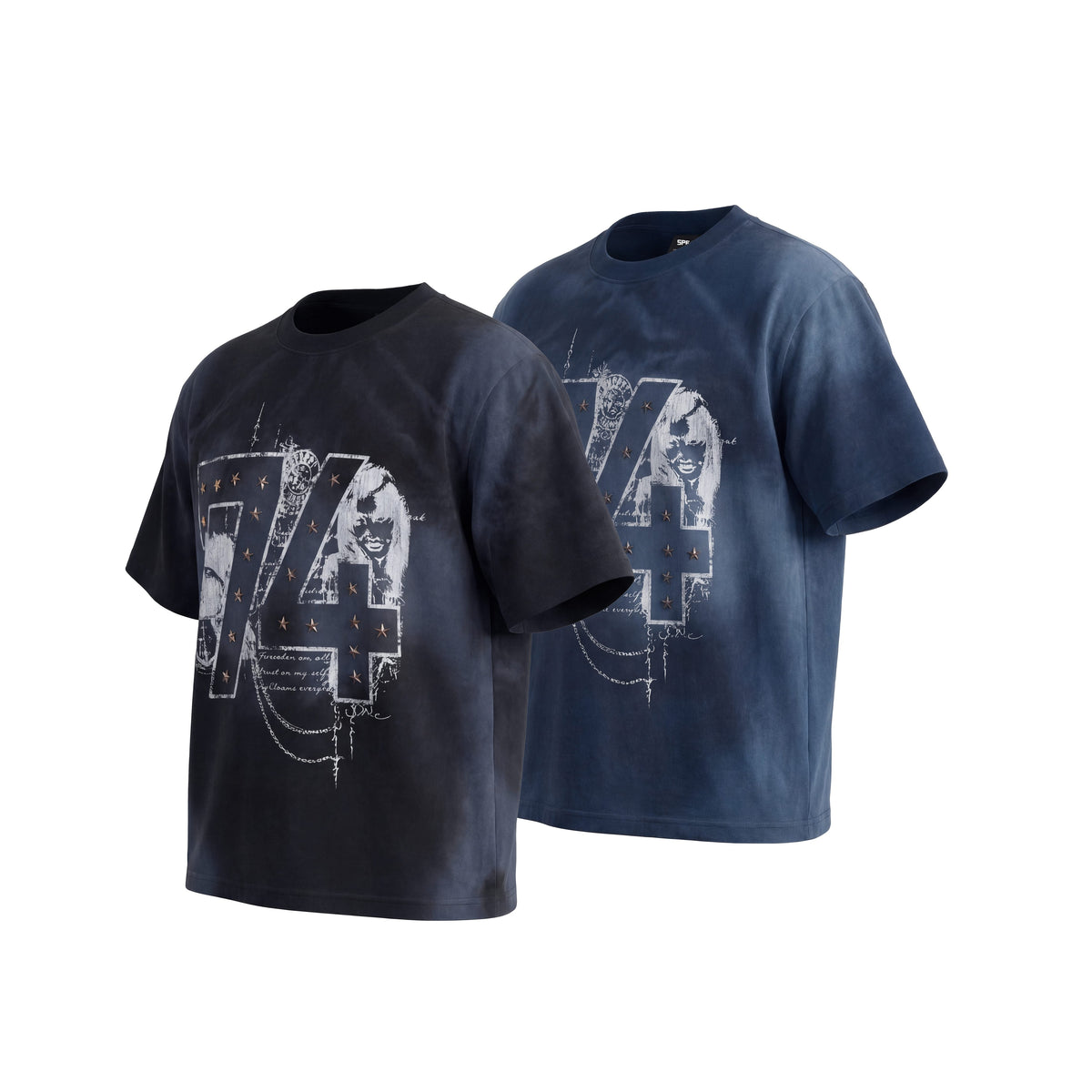 Madxmarx “74 Star Distressed Graphic Tee”
