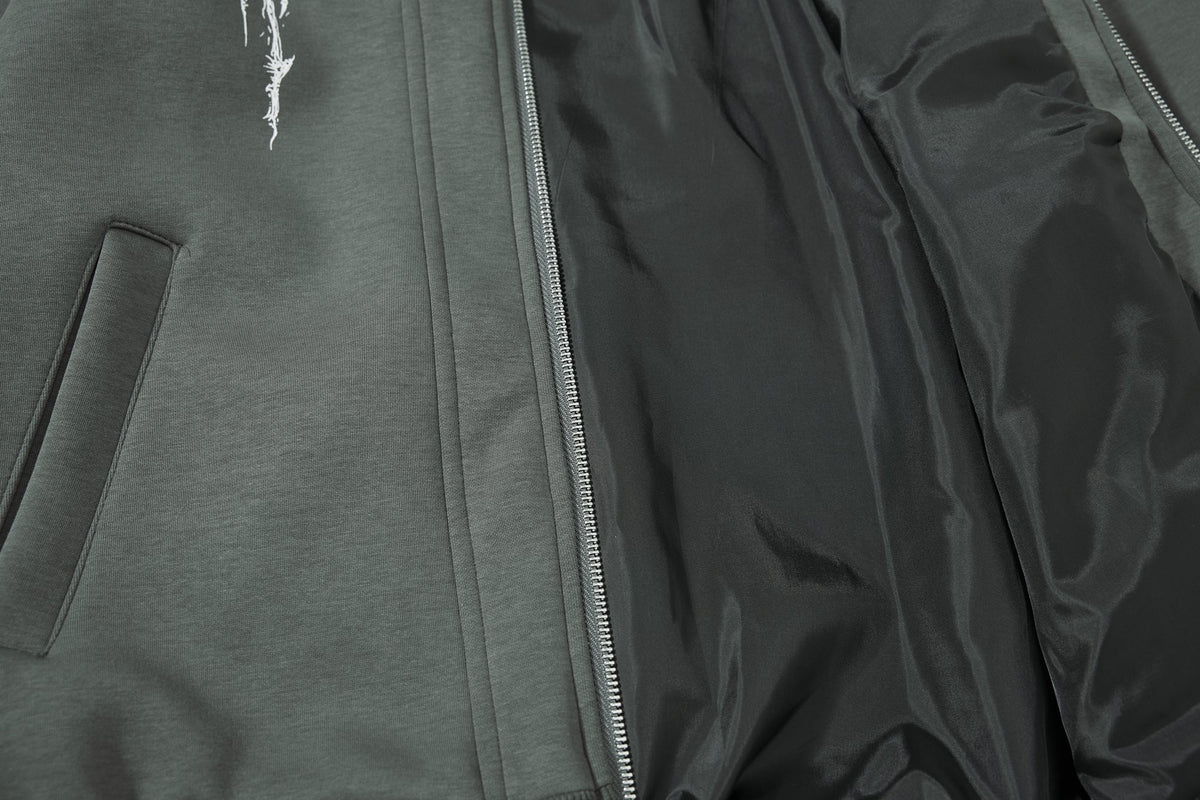 Madxmarx Gothic Line Art Zip Hoodie