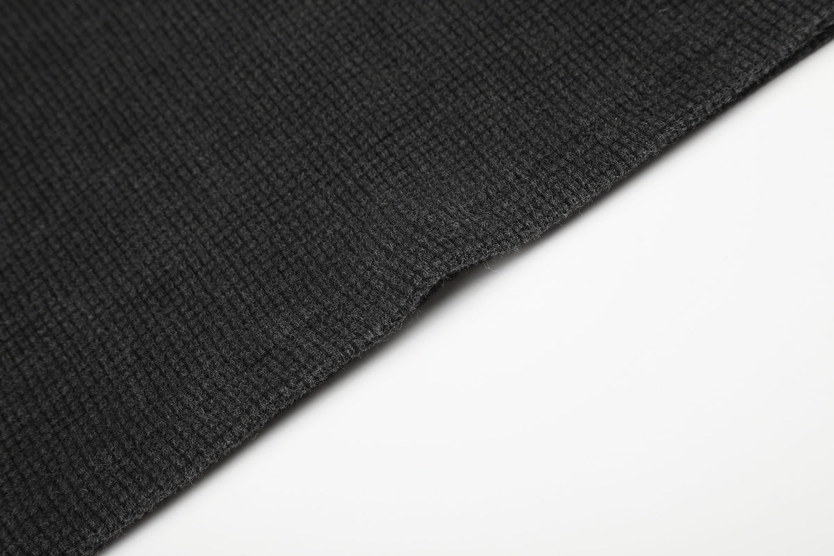 Madxmarx Waffle Knit Graphic Long Sleeve Tee