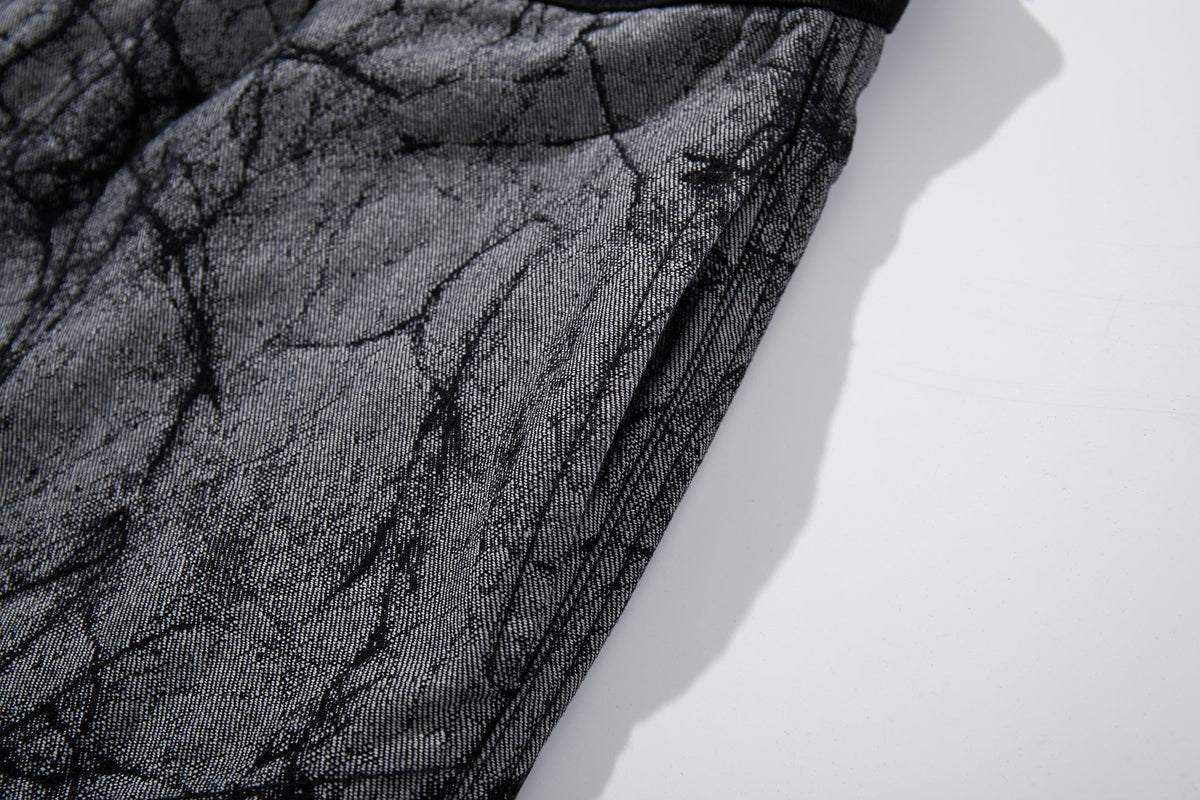 Pantalon en jean large à empiècement graphique Madxmarx