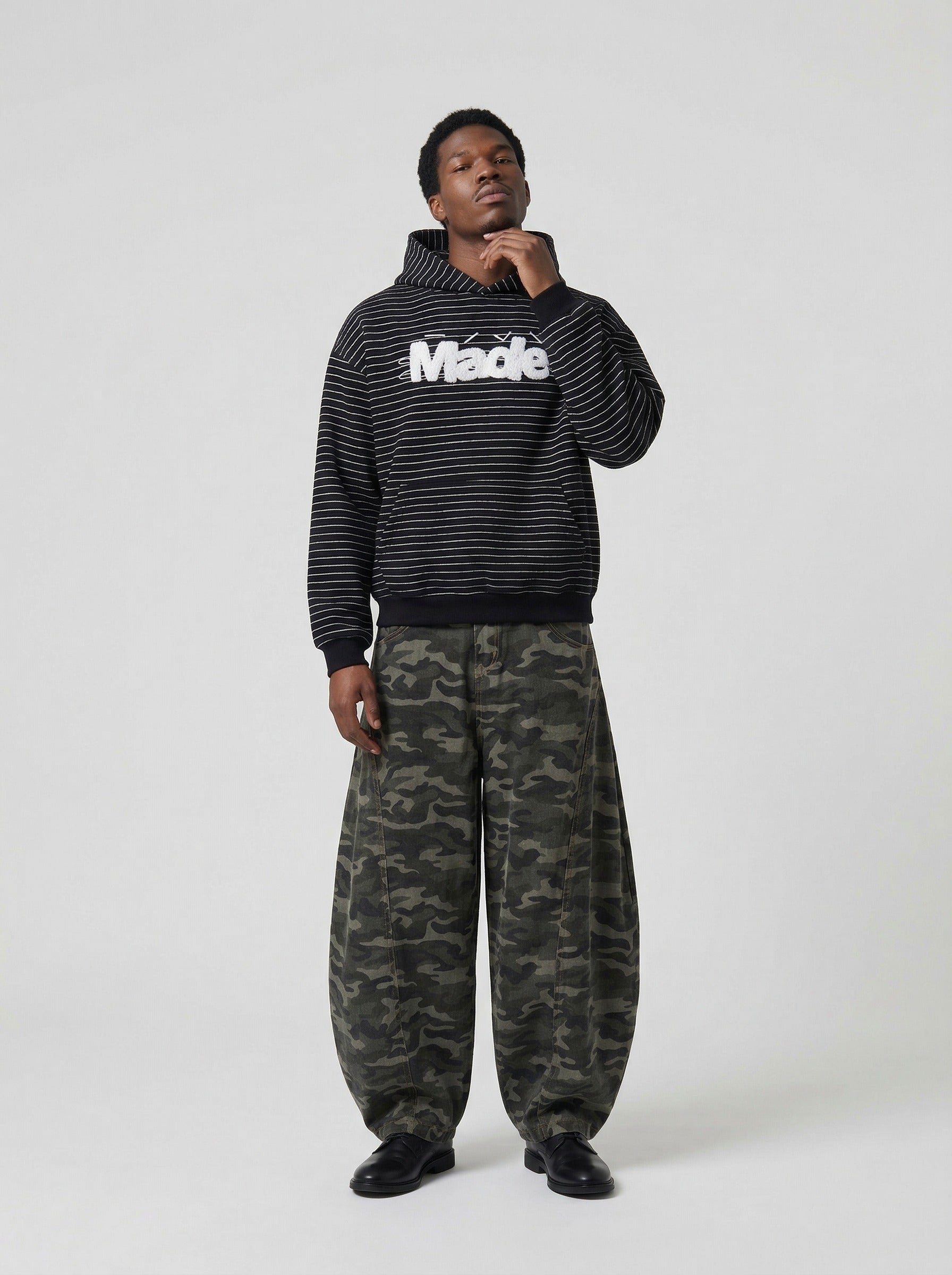 Made Striped Graphic Hoodie