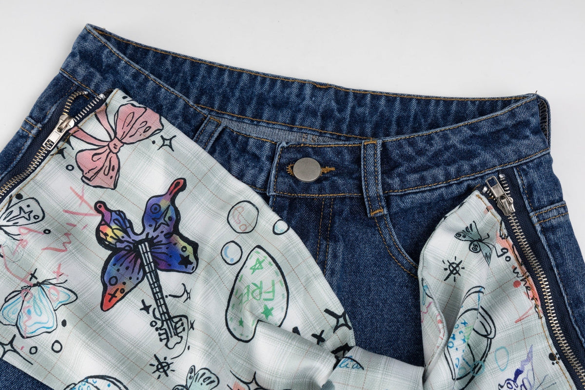 Jean incurvé Madxmarx Bunny Ribbon