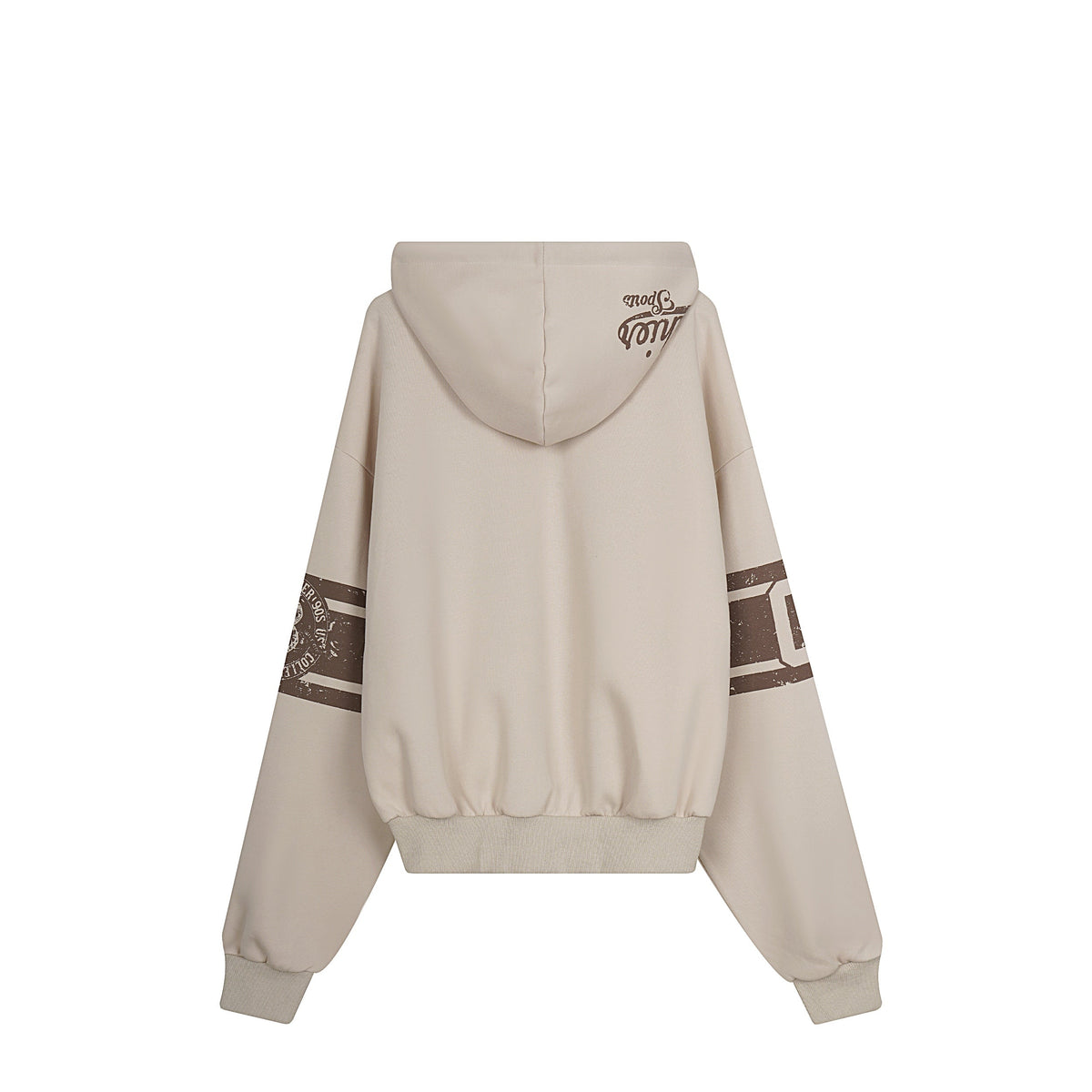 Madxmarx Varsity Graphic Zip-Up Hoodie