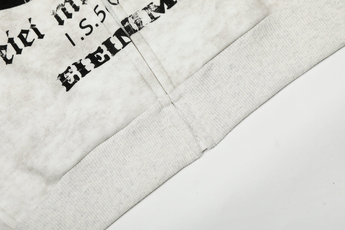 Madxmarx Vintage Graphic Zip-Up Hoodie