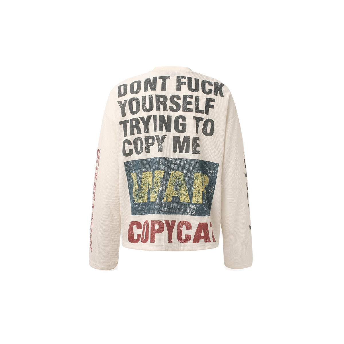 Madxmarx “COPYCAT WAR” Heavy Waffle Long Sleeve