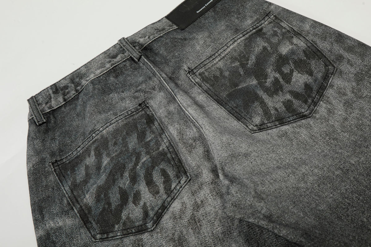 Madxmarx Washed Whisker Wide-Leg Jeans