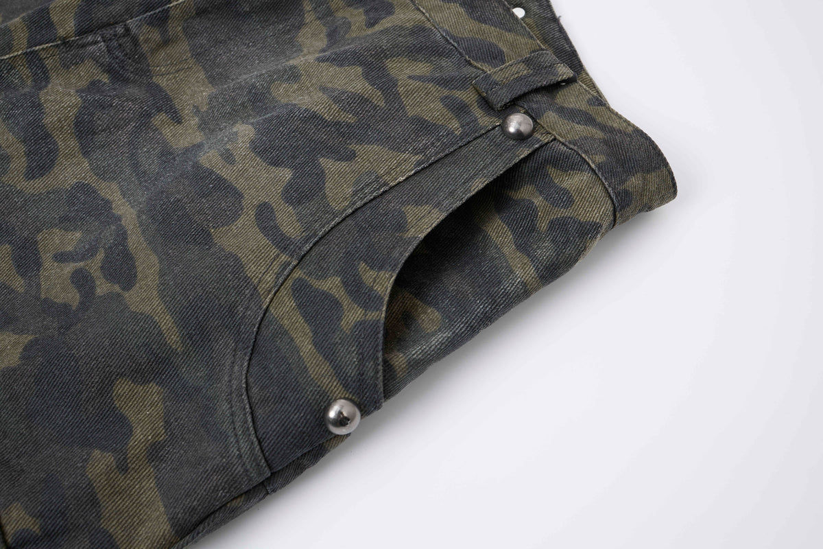 Pantalon cargo large camouflage Madxmarx