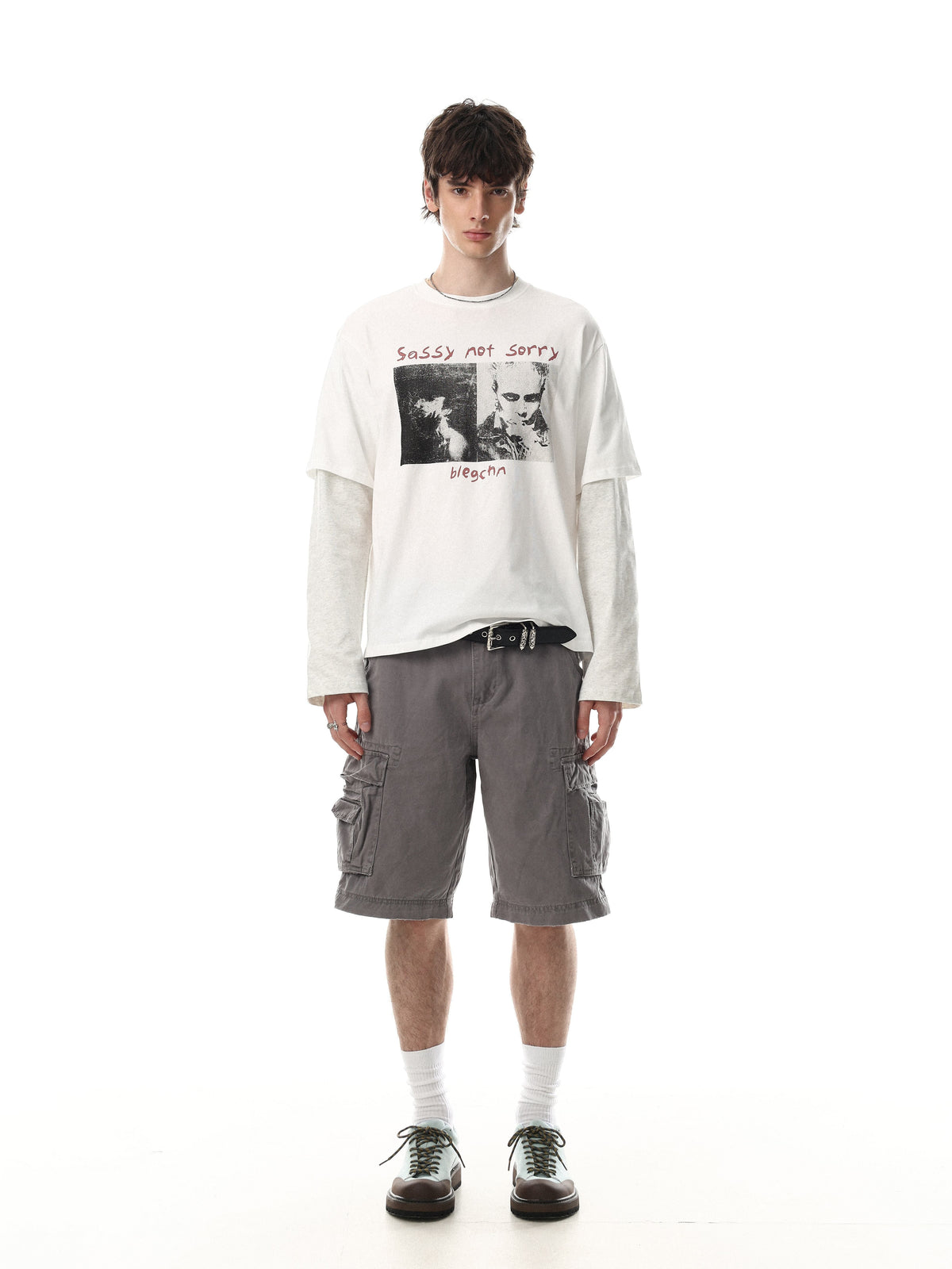 Madxmarx Layered Graphic Long Sleeve Tee