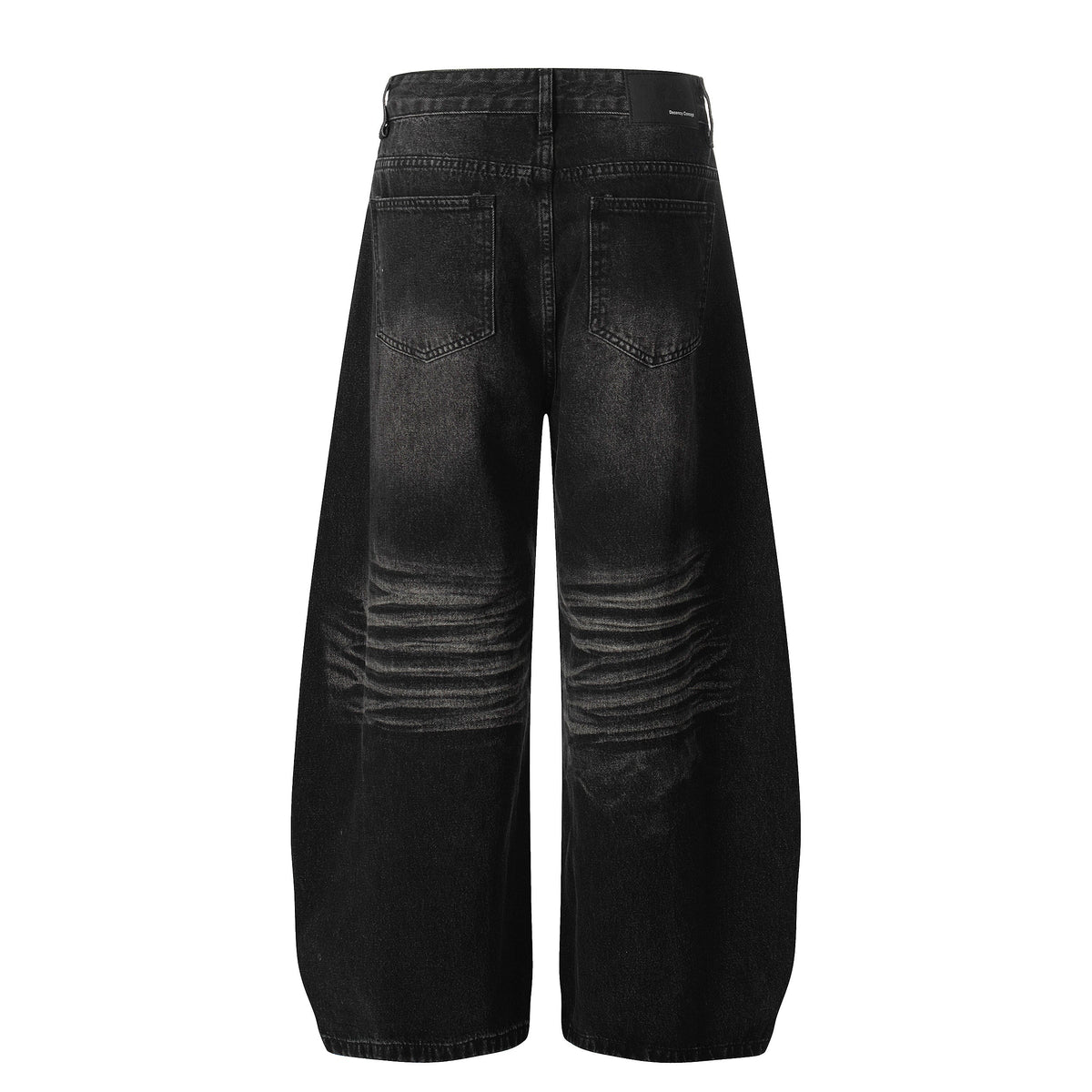 Madxmarx Vintage Whisker Wash Balloon Wide-Leg Jeans