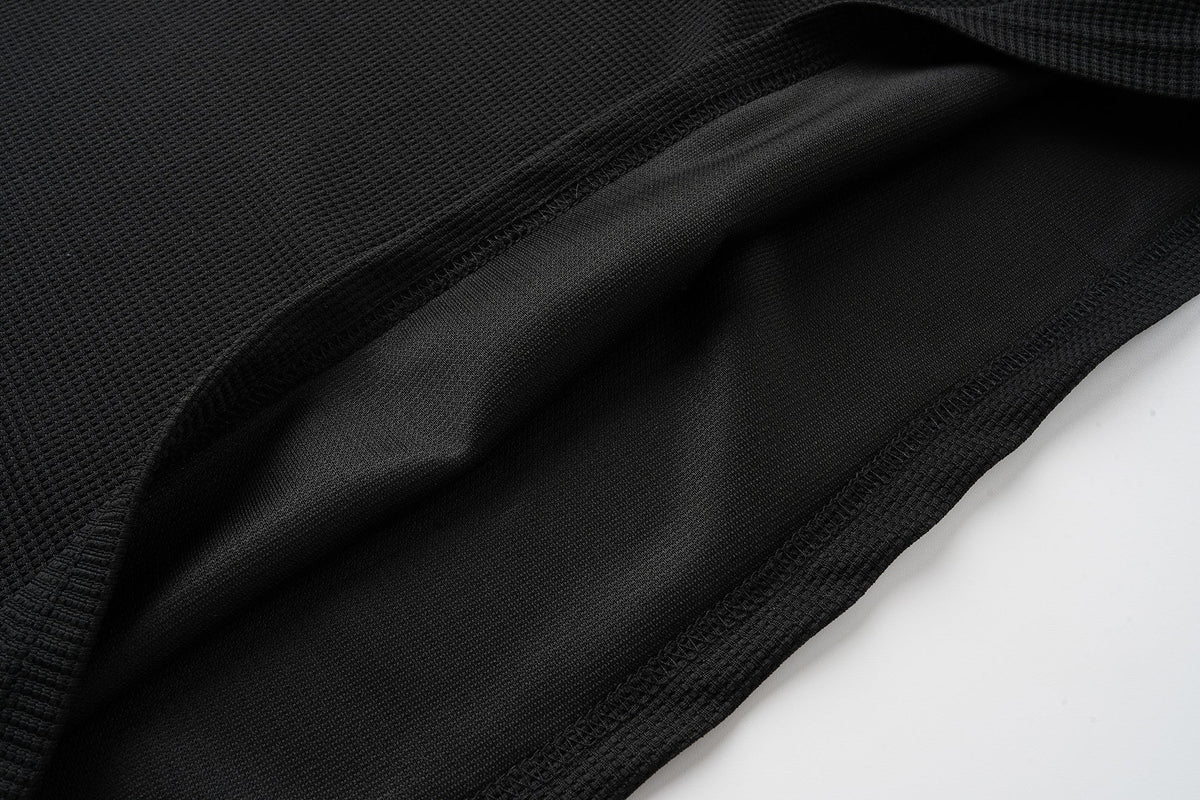 Madxmarx Retro Henley Long Sleeve Tee