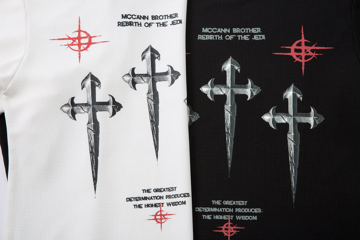 Madxmarx Gothic Cross Long Sleeve Tee