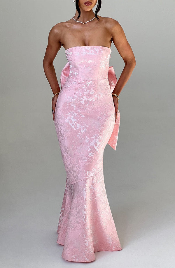 Offres spéciales pour le bal de fin d'année : robe longue rose Felicity