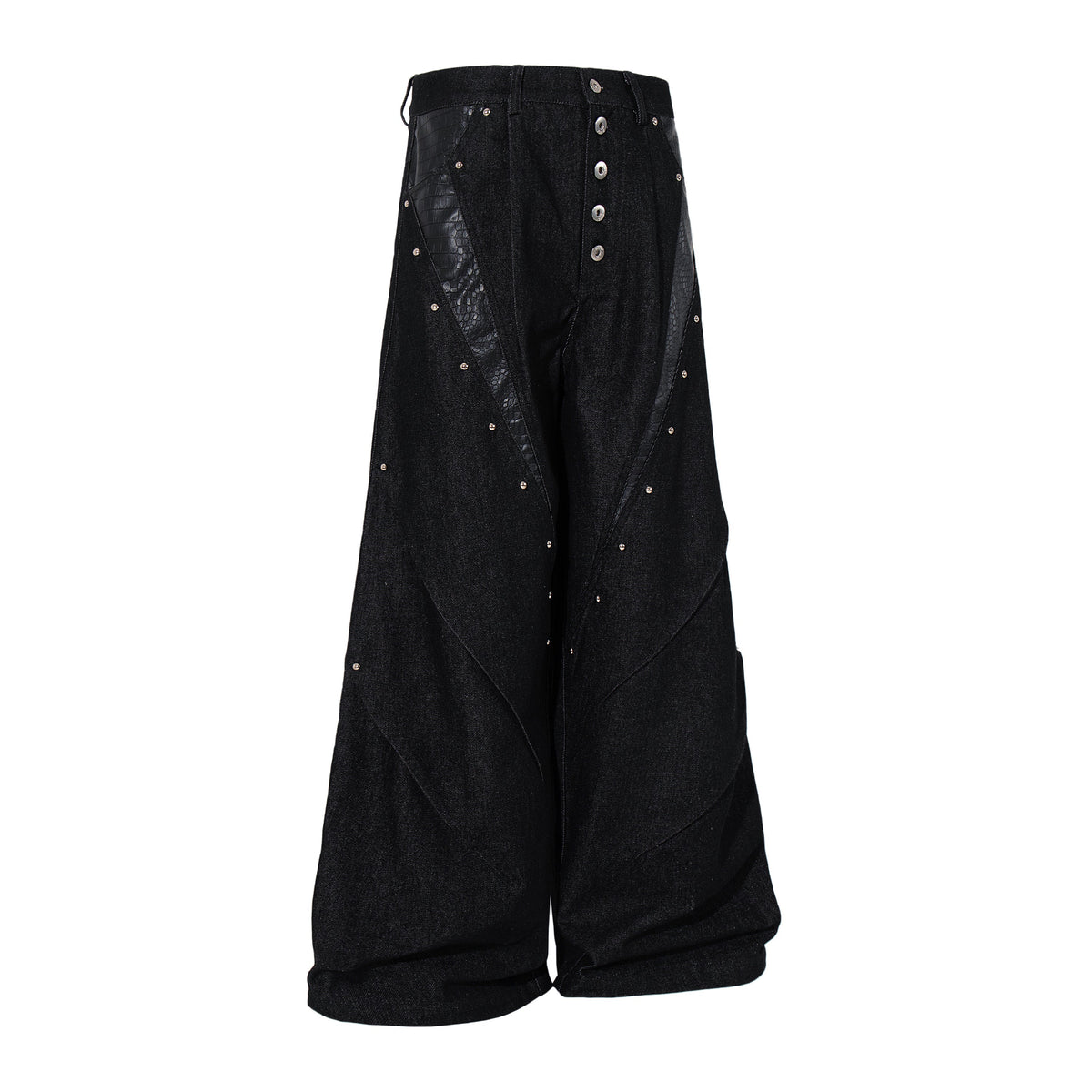 Pantalon en jean large à empiècements Madxmarx