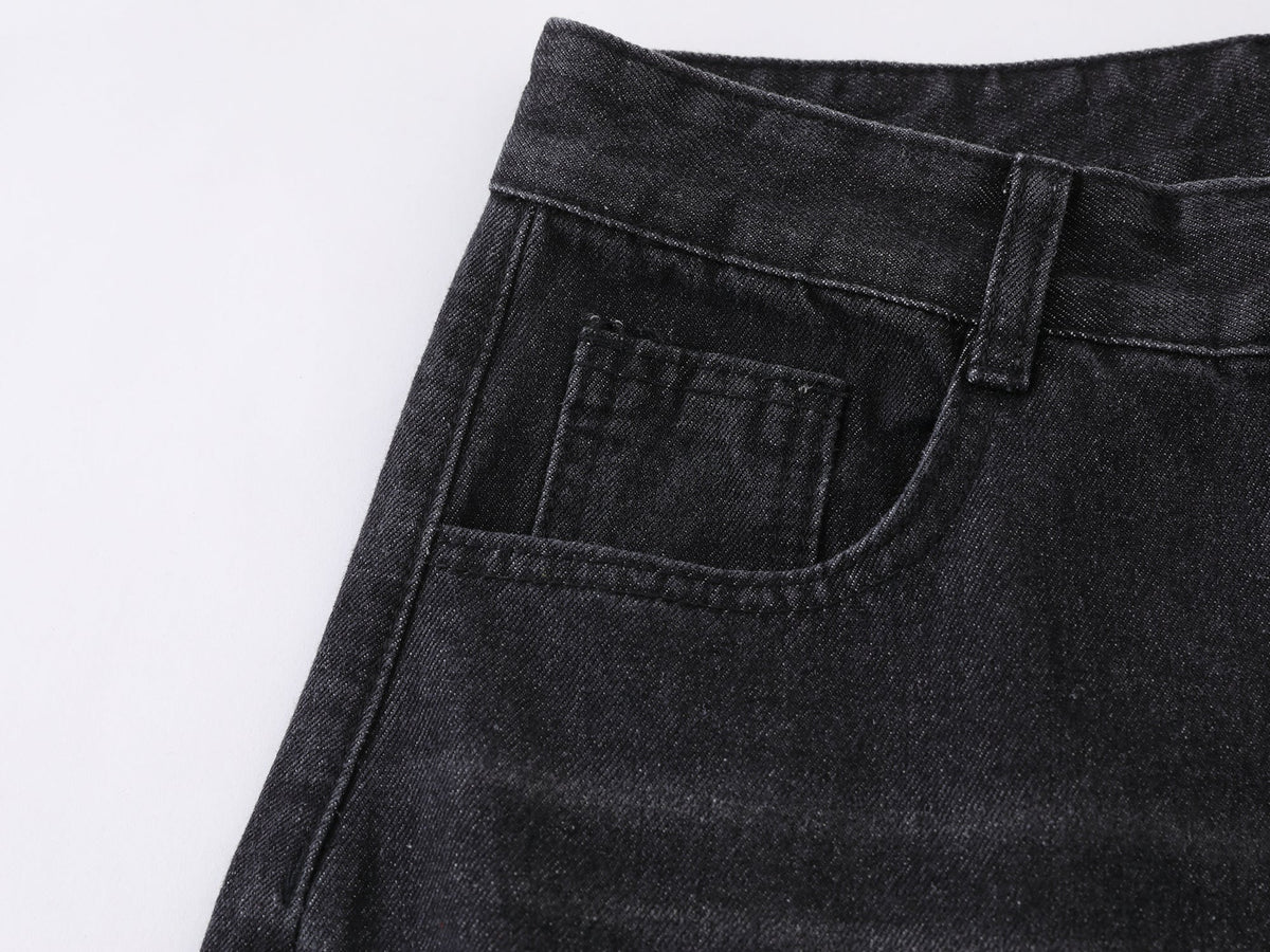 Pantalon en jean à patch étoile Madxmarx