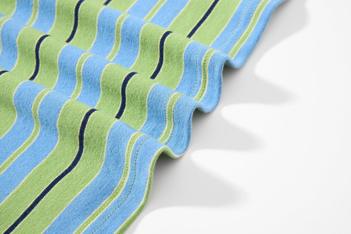 Madxmarx Striped Graphic Layered Polo