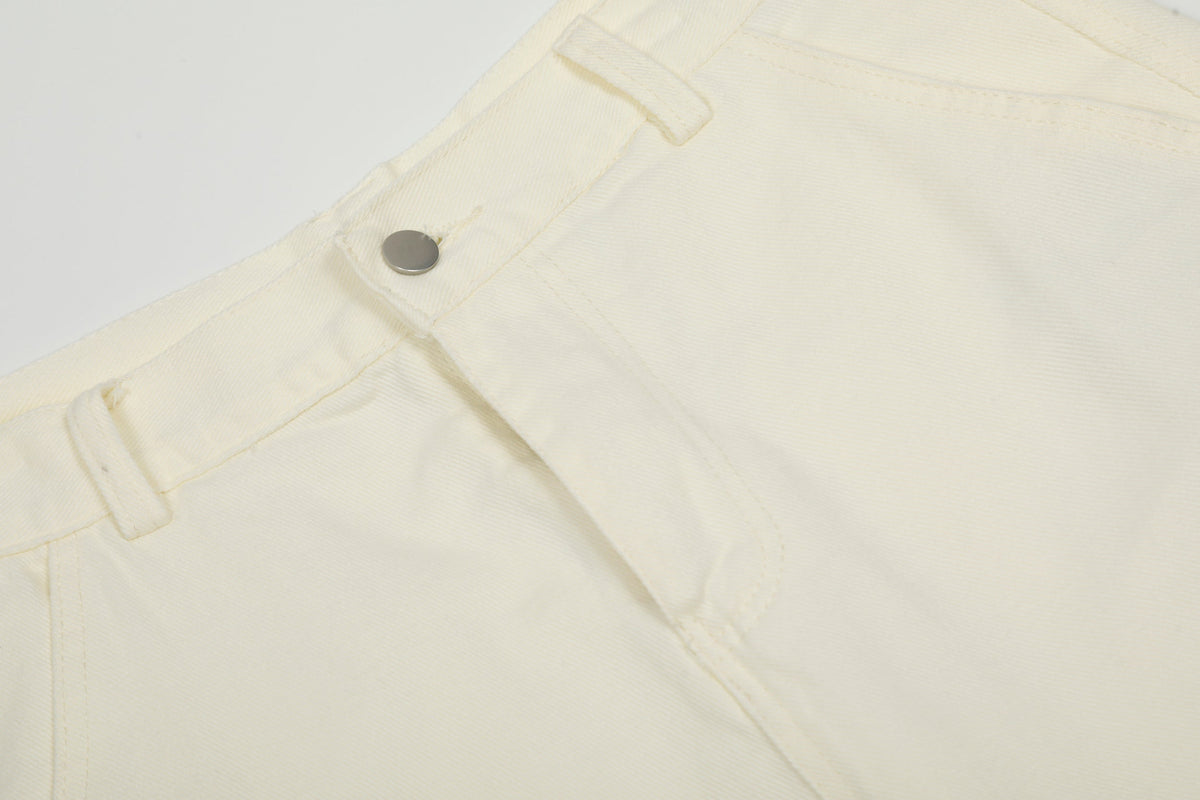 Madxmarx Sea Shell Embroidered Cargo Pants