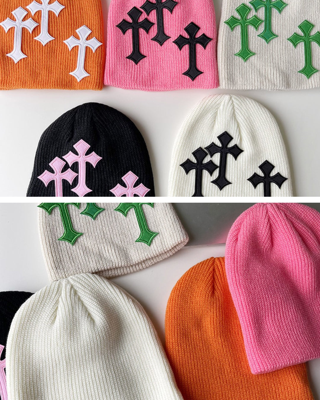 Cross Knitted Beanie