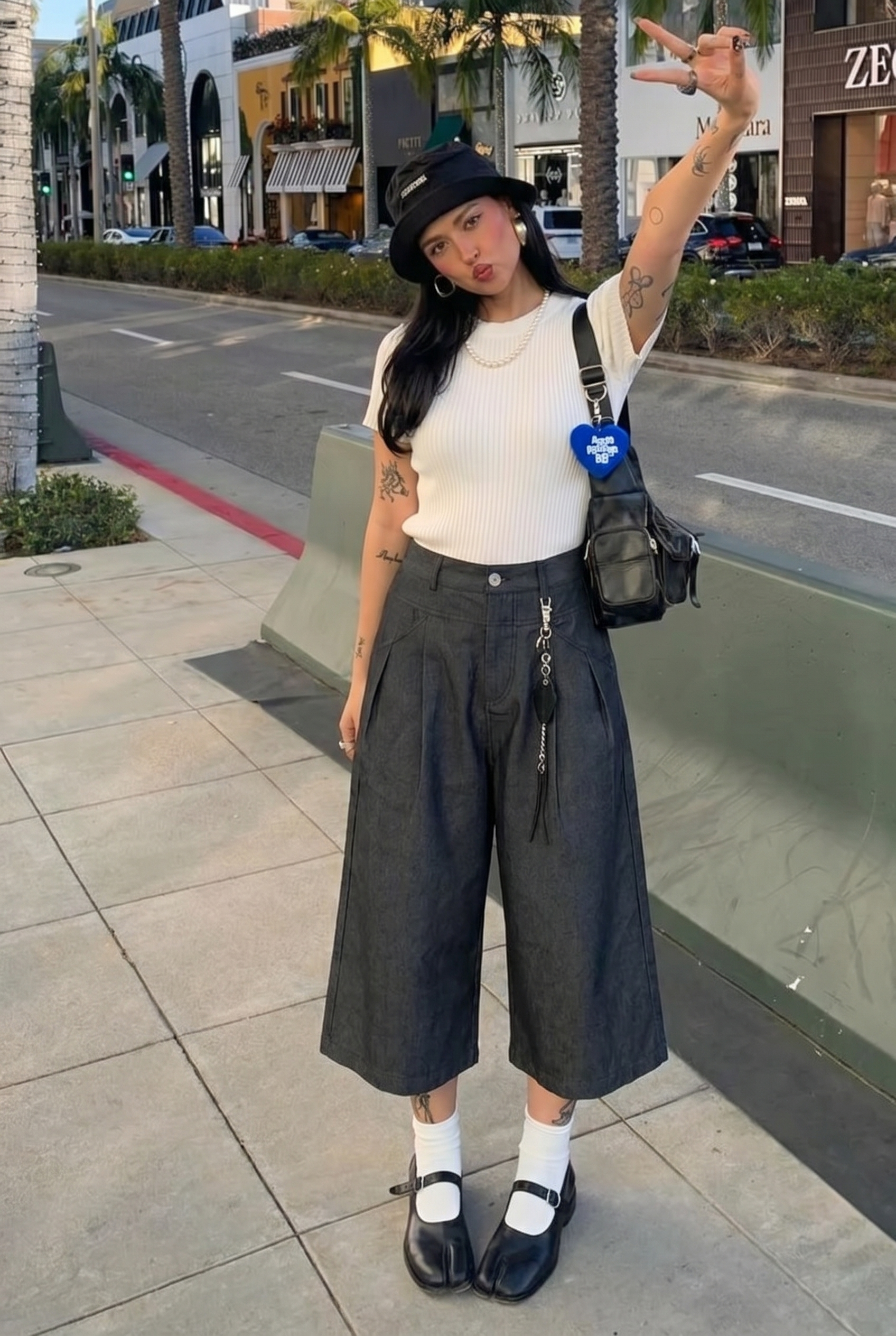 Lightweight Straight Wide Leg Short