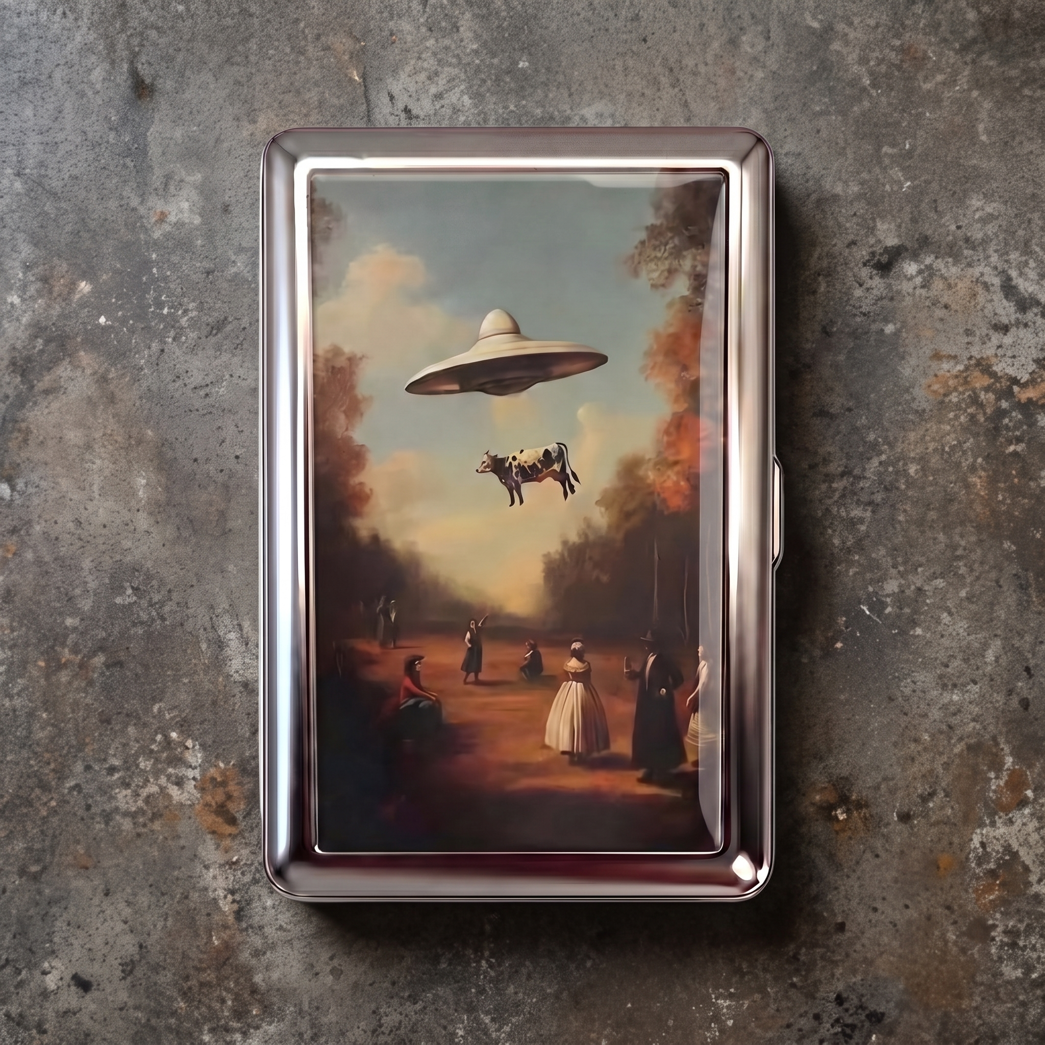 Bovine Abduction Card case