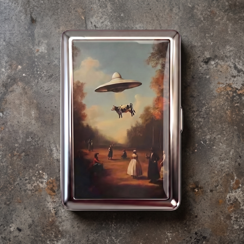 Bovine Abduction Card case