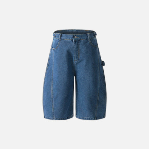 Short Jeans Wide-Leg High Street - Preto / S