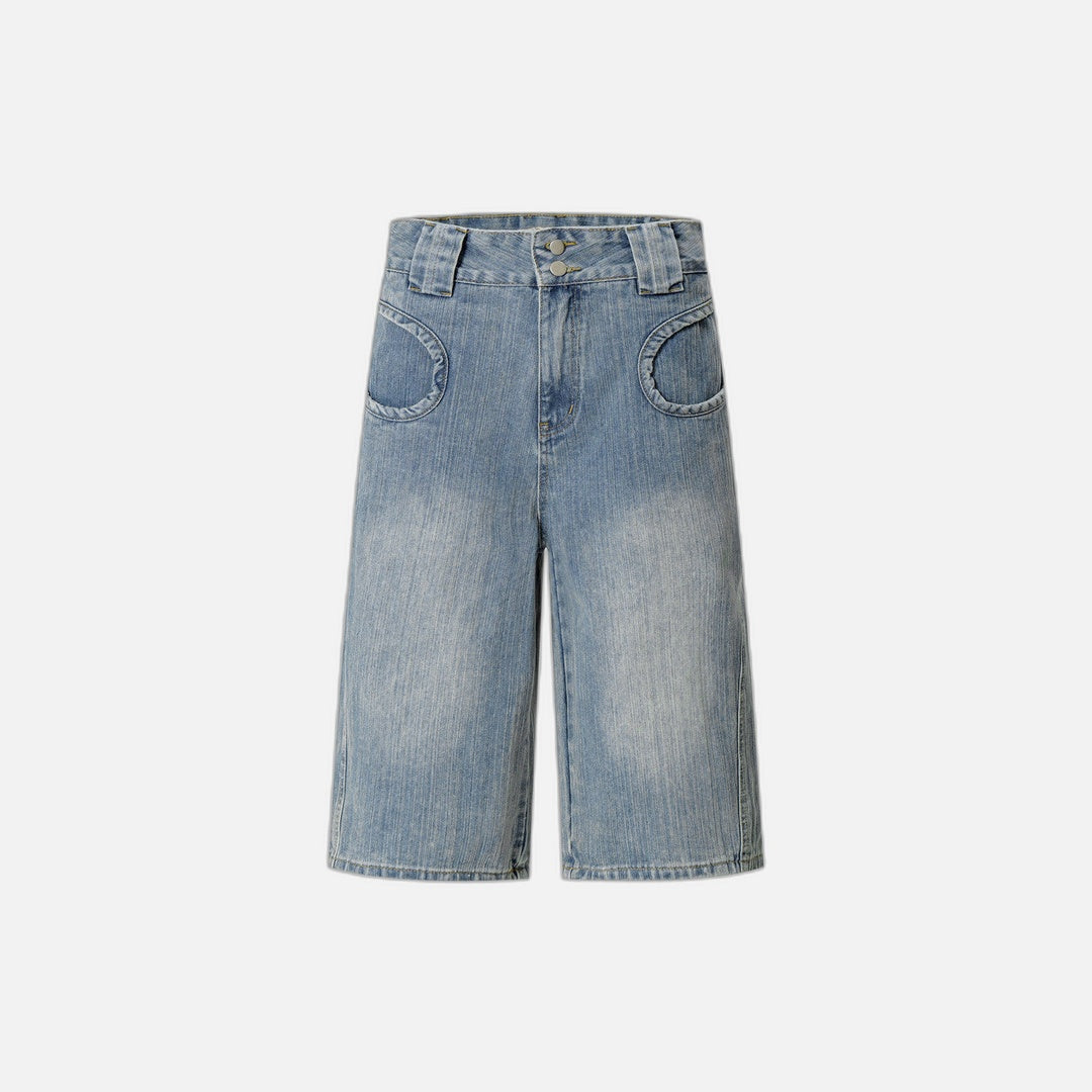 Retro Amerikaanse stijl denim shorts