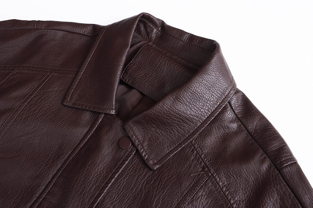 Street American Vintage PU Leather Jacket