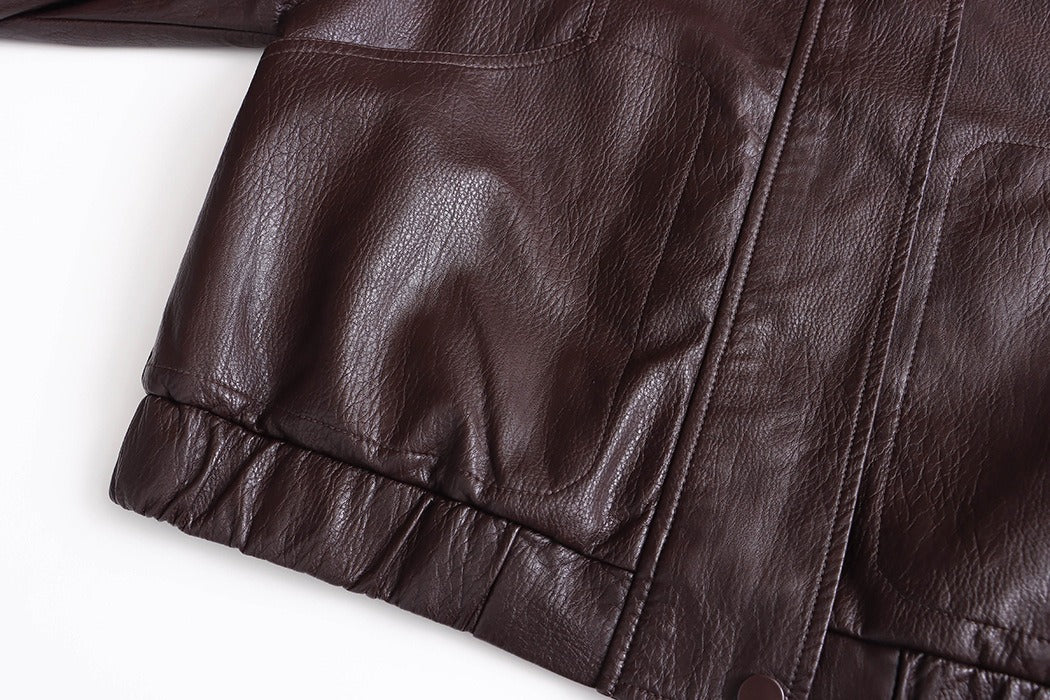 Street American Vintage PU Leather Jacket