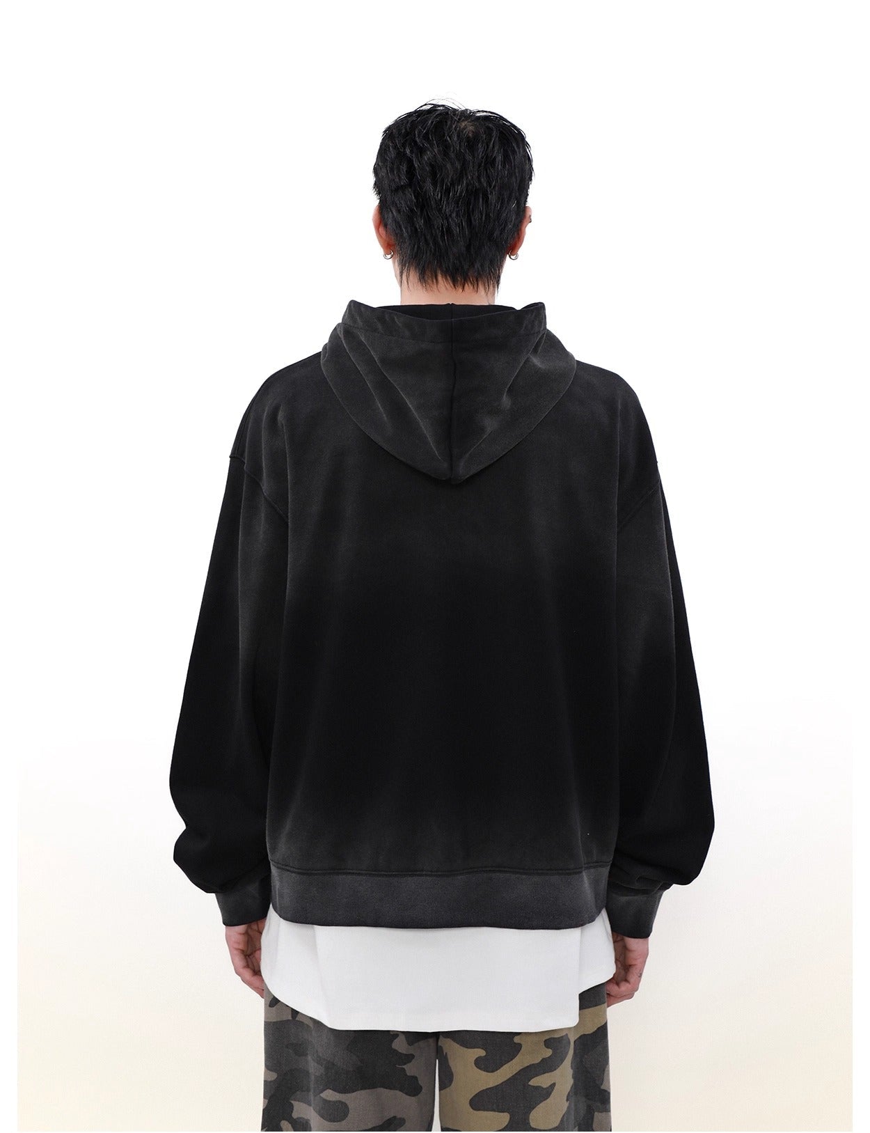 Heavyweight Cleanfit Print Zip-up Sweatshirt