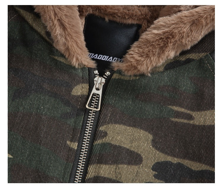 Veste zippée doublée en sherpa