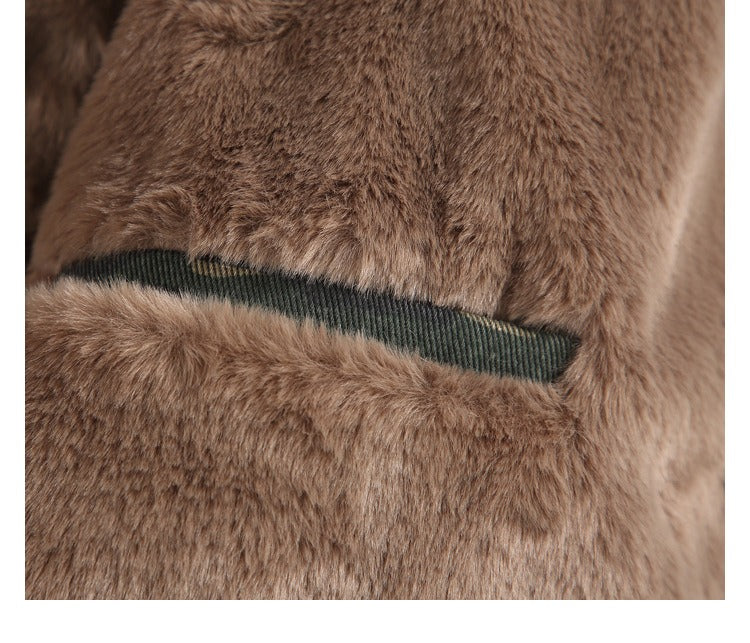 Veste zippée doublée en sherpa