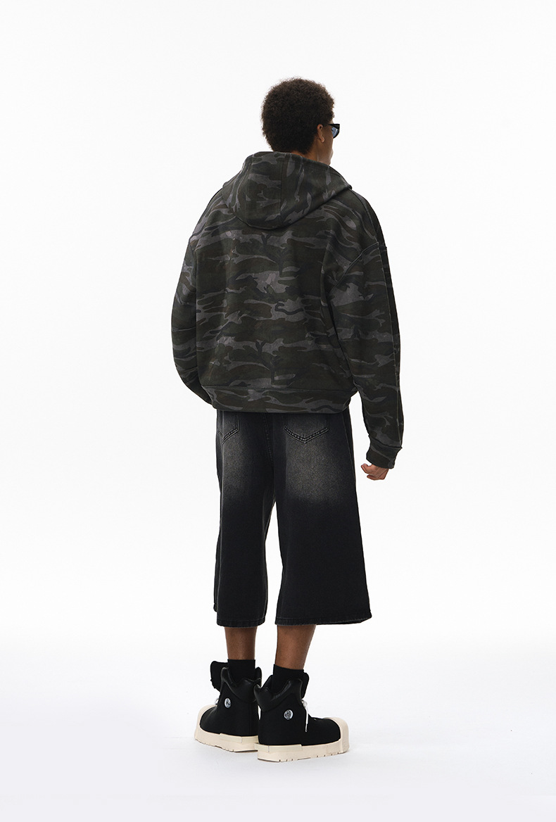 Camouflage Reversible Zippered Jacket