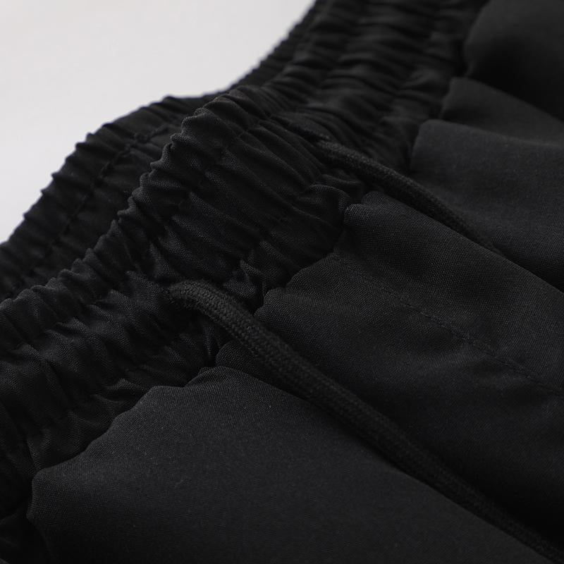 Contrast Color Drawstring Sports Shorts