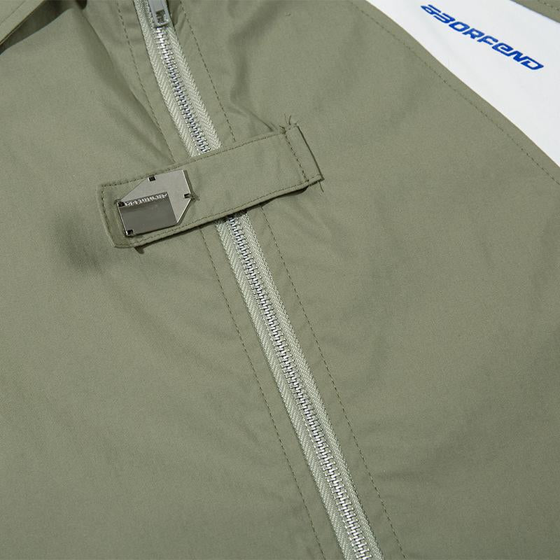Splicing Color Oversized Shirt