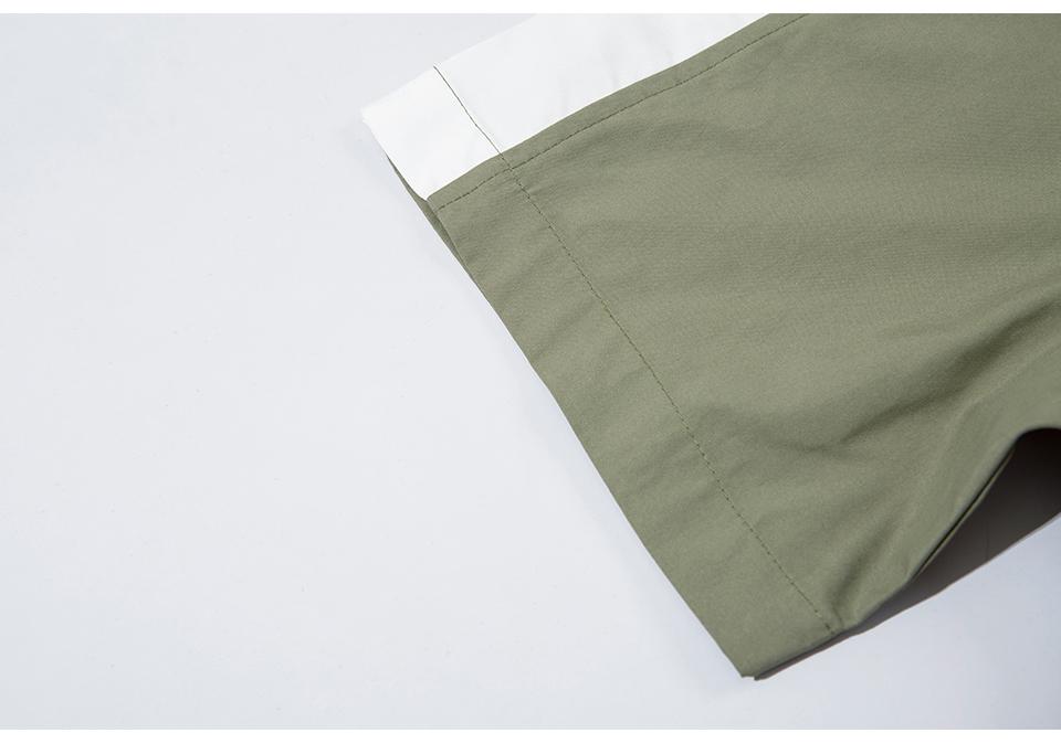 Splicing Color Oversized Shirt