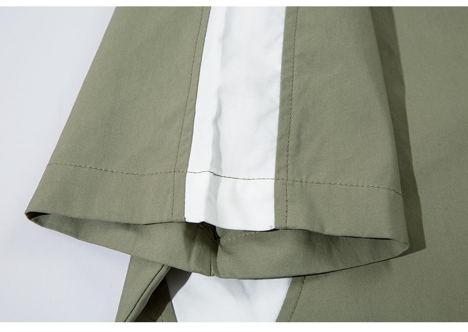 Splicing Color Oversized Shirt