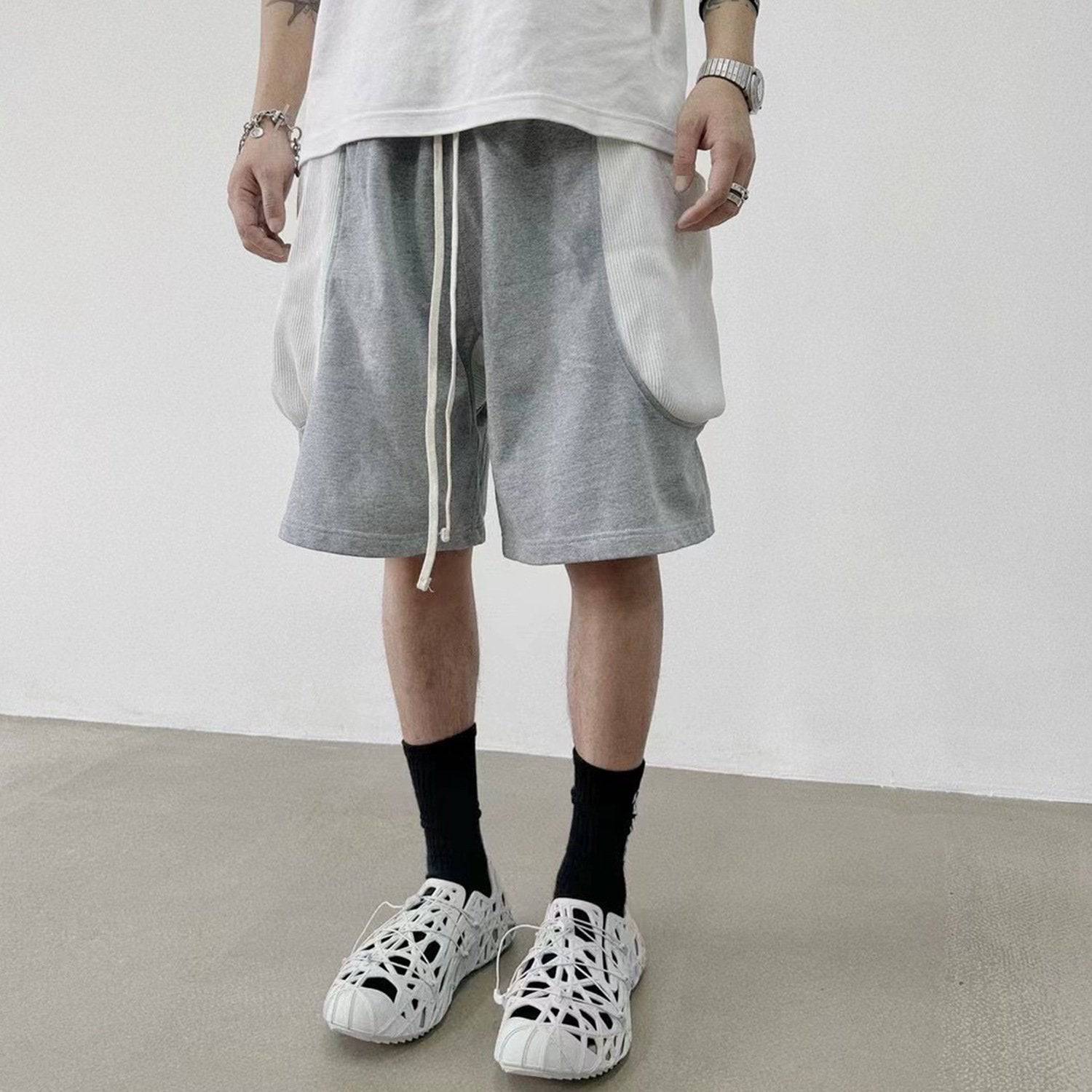 Stitching Side Pockets Jorts
