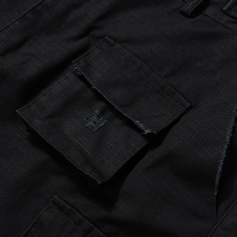 Hand-polished Belt Black Jorts